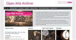 Desktop Screenshot of openartsarchive.org