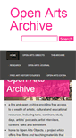 Mobile Screenshot of openartsarchive.org
