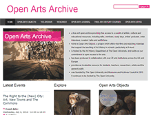 Tablet Screenshot of openartsarchive.org